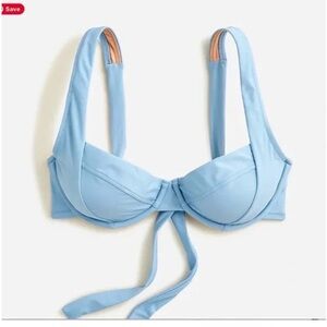 J. Crew Blue Bikini with Underwire Support  S